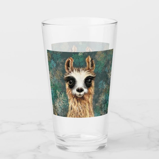Copo De Pint Bebê Llama Glass (Frente)