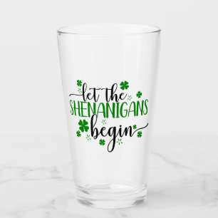 Copo De Pint Bebendo de Dia de São Patrício Shenanigans