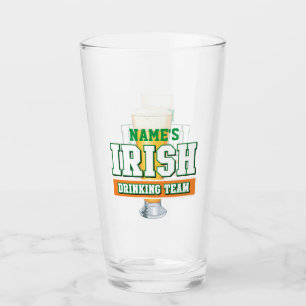 Copo De Pint Bebendo irlandês personalizado - Vidro de pinça