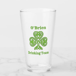 Copo De Pint Bebendo Irlandês Shamrock Clover Beer Pint