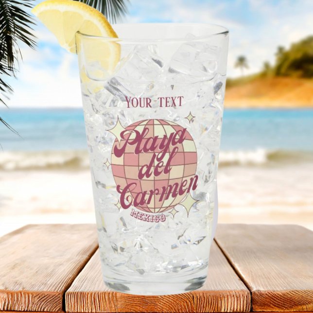 Copo De Pint Bebidas de souvenir da cidade de Playa del Carmen  (Criador carregado)
