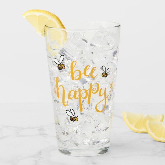 Copo De Pint Bee happy (Gelo frontal)