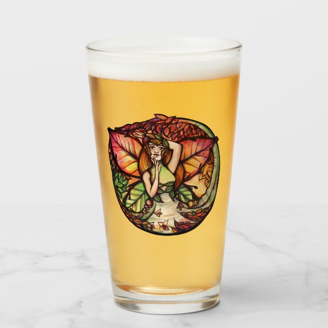 Copo De Pint Beech Tree Fairy Nature Lovers (Frente (Preenchido))