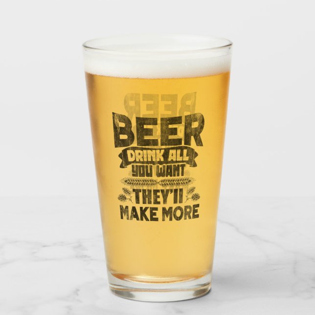 Copo De Pint Beer Beer Tudo O Que Você Quer (Frente (Preenchido))