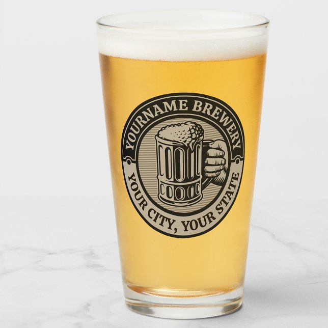 Copo De Pint Beer Breeke Personalizado Brewery Big Mug (Criador carregado)