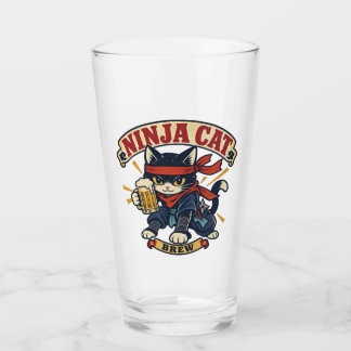 Copo De Pint Beer Mug Design - Ninja Cat Brew -