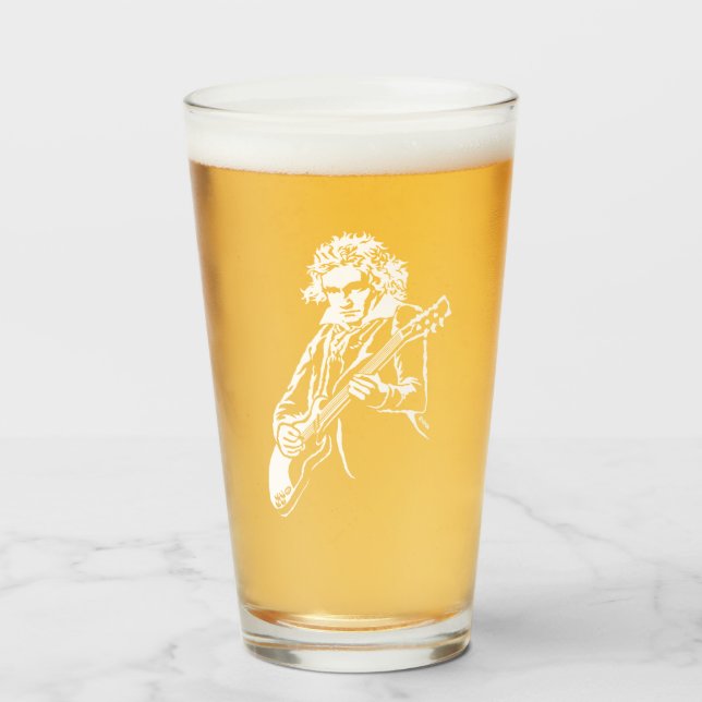 Copo De Pint Beethoven Rock! (Frente (Preenchido))