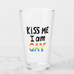 Copo De Pint Beija-Me Eu Sou Gay