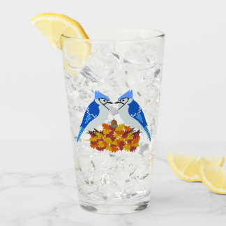 Copo De Pint Beijando Casamento outono de Cintos Azuis