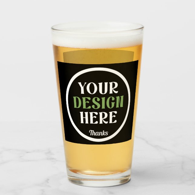 Copo De Pint beijo personalizado, exclusivo, elegante e minimal (Frente (Preenchido))