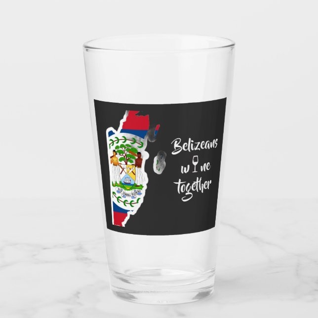 Copo De Pint Belizeans Wine Together Glass (Frente)