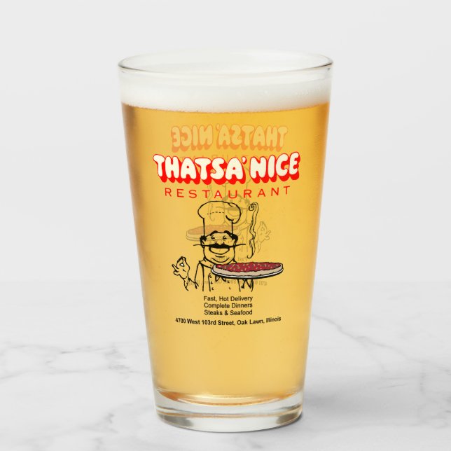 Copo De Pint Belo restaurante, Oak Lawn, Illinois (Frente (Preenchido))