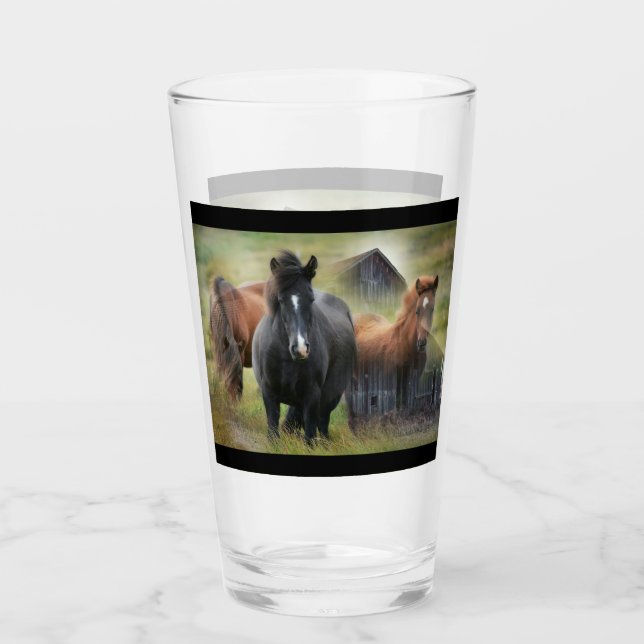 Copo De Pint Belos Cavalos e Barão Russo (Frente)