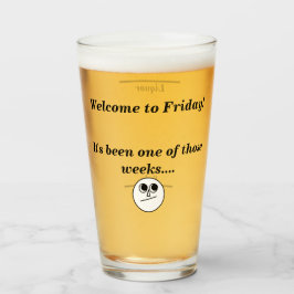 Copo De Pint Bem-vindo à sexta-feira Níveis de Bebidas Mistas N