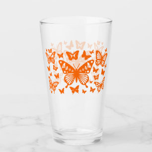 Copo De Pint Bênção da borboleta em laranja