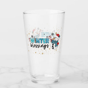 Copo De Pint Bênçãos do inverno Personalizam