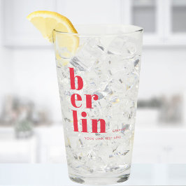 Copo De Pint Berlim Alemanha - cerveja do partido Glass Tumbler