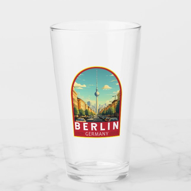 Copo De Pint Berlin Germany Viagem Art Vintage (Frente)