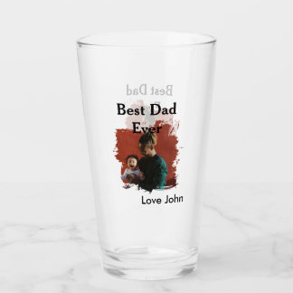 Copo De Pint Best dad ever father's dad gift photo name simple