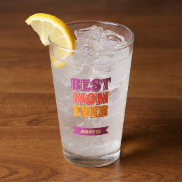 Copo De Pint Best Mom Ever Retro Custom Name Funky Colorful 