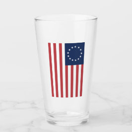Copo De Pint Betsy Ross Design Glass Cup