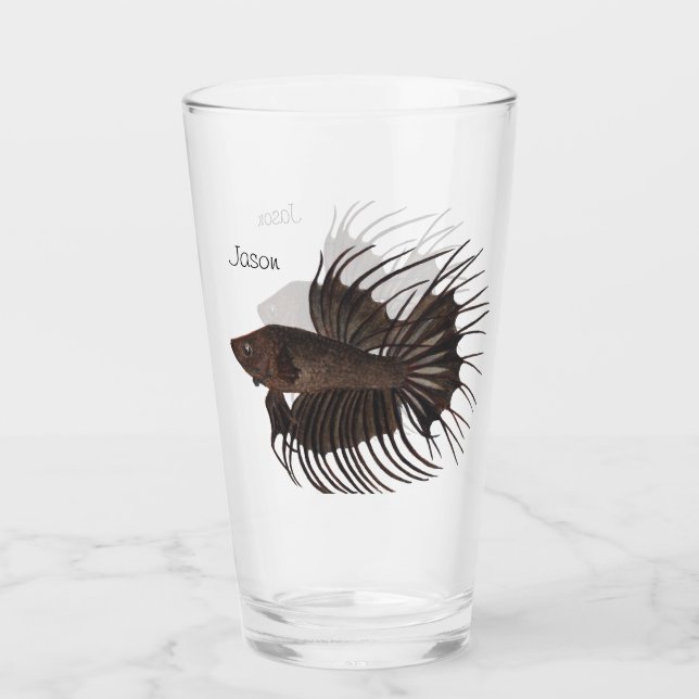 Copo De Pint Betta Fish Glass (Frente)