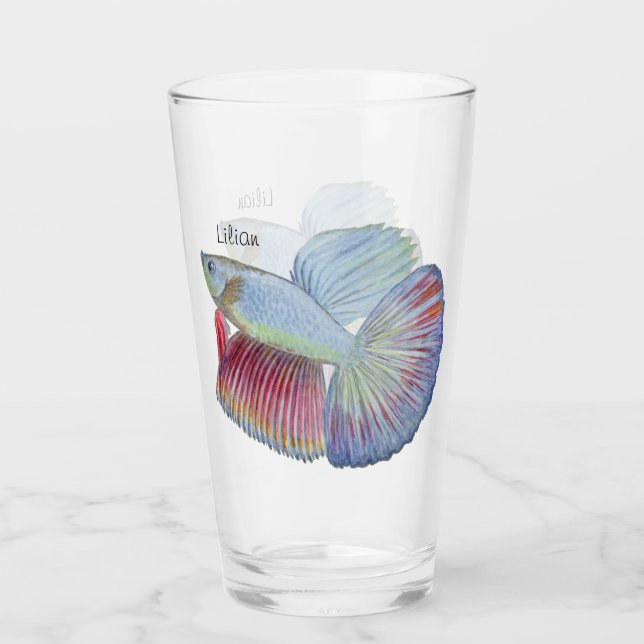 Copo De Pint Betta Fish Glass (Frente)