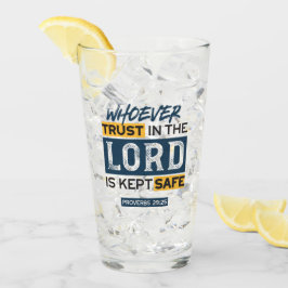 Copo De Pint Bible Quote Art - Proverbs 29:25 Trust in God