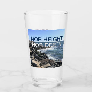 Copo De Pint Bíblia Inspiracional Verso Ondas do Azul-Mar