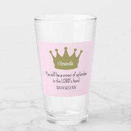 Copo De Pint Bíblia Versa Rosa claro de fé cristã