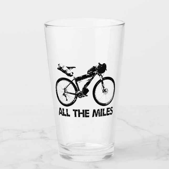 Copo De Pint Bicicleta Por Todos Os Miles (Frente)