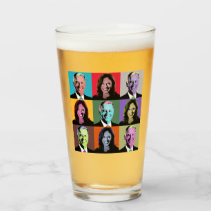 Copo De Pint Biden Harris Pop Art (Neon)