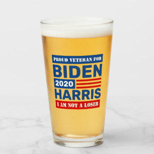 Copo De Pint Biden Harris Veterans Not A Loser Glass