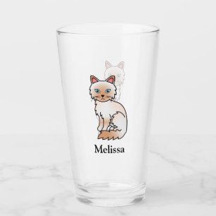 Copo De Pint Birman de Ponto Vermelho / Ragdoll Gato e Nome