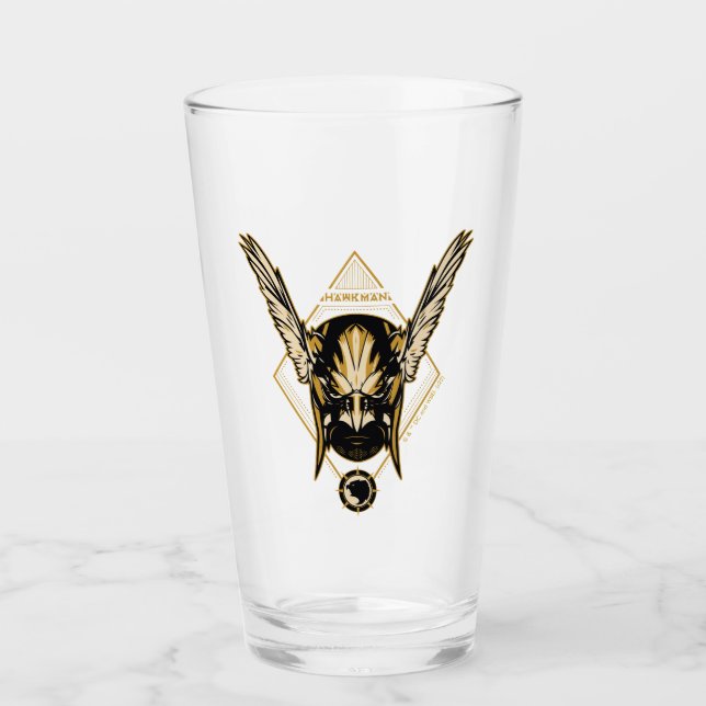 Copo De Pint Black Adam | Hawkman Helmet Graphic (Frente)