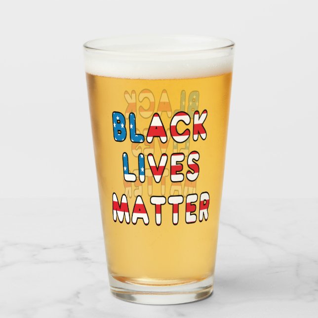 Copo De Pint Black Lives é importante BLM (Frente (Preenchido))