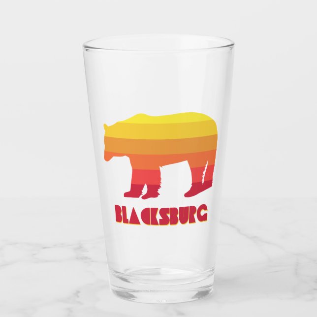 Copo De Pint Blacksburg Virginia Rainbow Bear (Frente)
