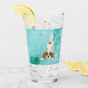 Copo De Pint Blenheim Cavalier King Charles Spaniel e Sapo 