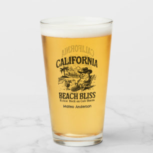 Copo De Pint Bliss Personalizadas da Praia da Califórnia em Cal
