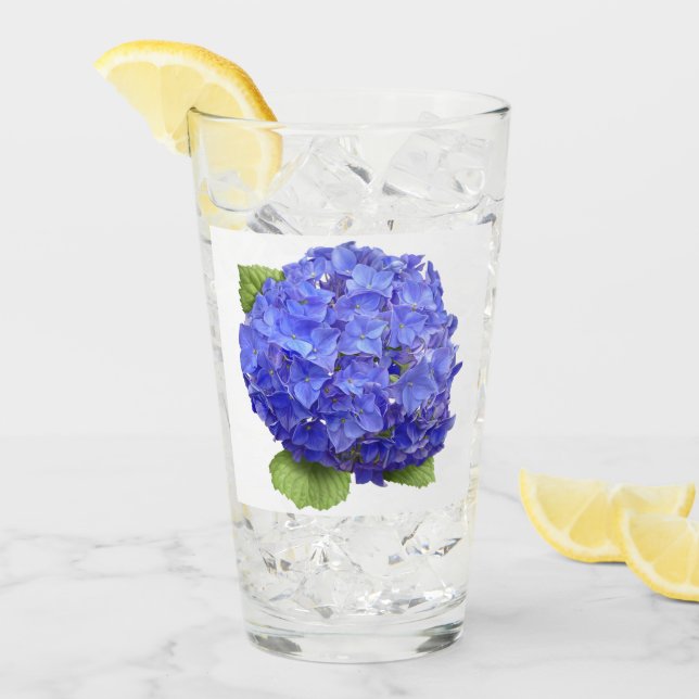 Copo De Pint Blue Hydrangea (Gelo frontal)