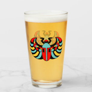 Copo De Pint Bold Abstrato egípcio Scarab Beetle