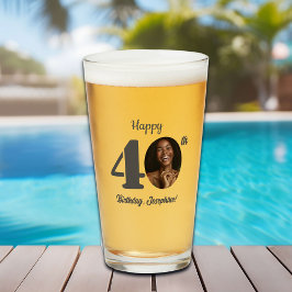 Copo De Pint Bold Happy 40th Birthday Photo