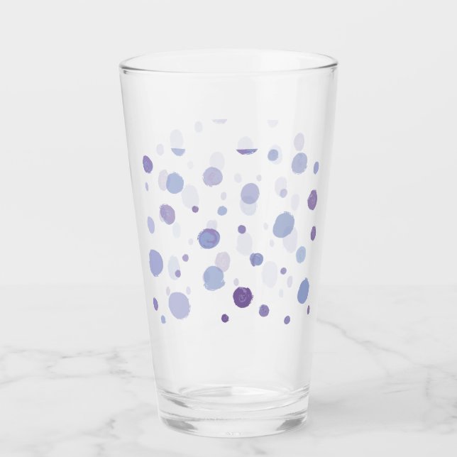 Copo De Pint bolinhas pintadas à mão (Frente)