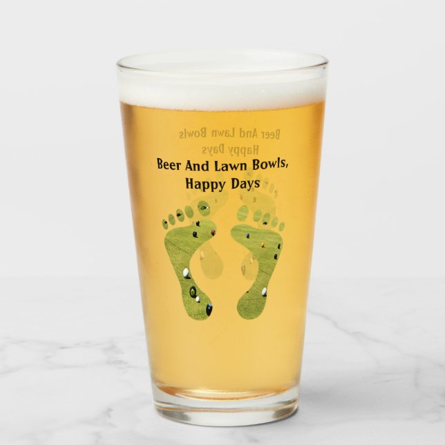 Copo De Pint Bolinhos De Cerveja E De Camarão, Dias Felizes, (Traseira (Preenchido))