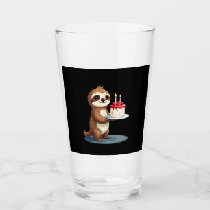 Copo De Pint Bolo de Aniversário Engraçado com Fantasia de Preg