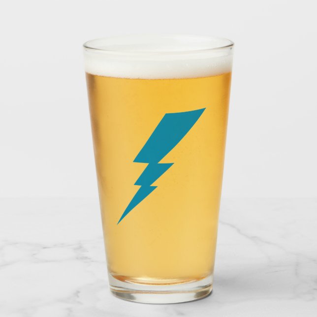 Copo De Pint Bolsa de raios Flash Azul (Frente (Preenchido))
