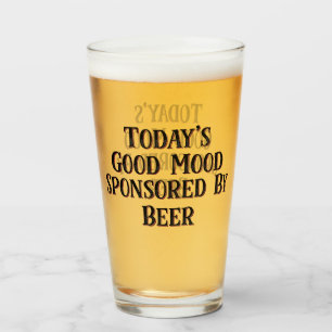 Copo De Pint Bom humor de hoje patrocinado pela cerveja