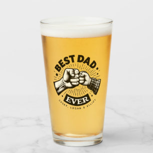 Copo De Pint Bomba de Punho Melhor Pai de Todos Personalizado