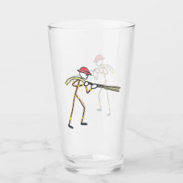 Copo De Pint Bombeiro Stickman