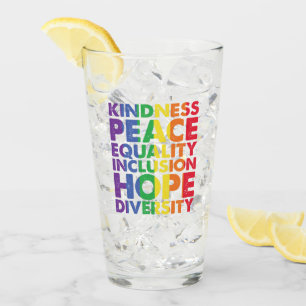 Copo De Pint Bondade Paz Igualdade Amor Inclusão Esperança LGBT
